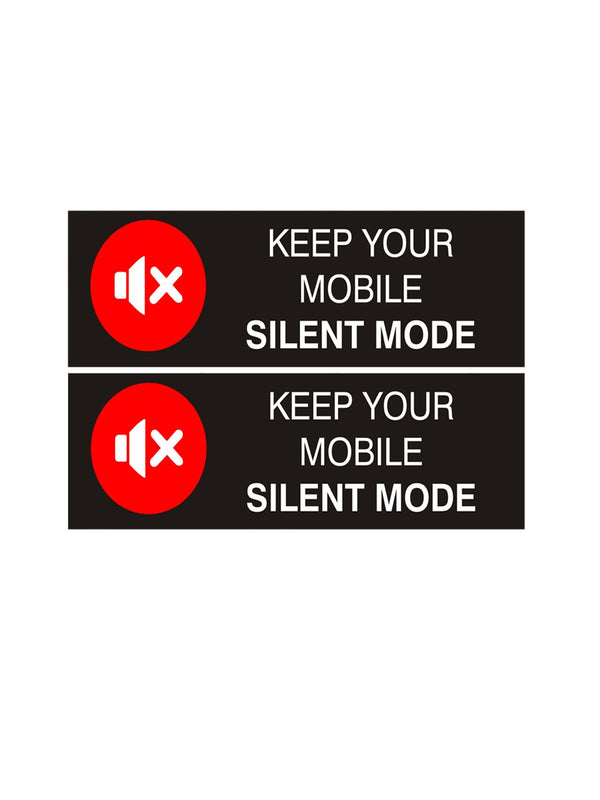 woopme : Keep Your Mobile Silent Mode Sign Board Vinyl With Forex Sheet