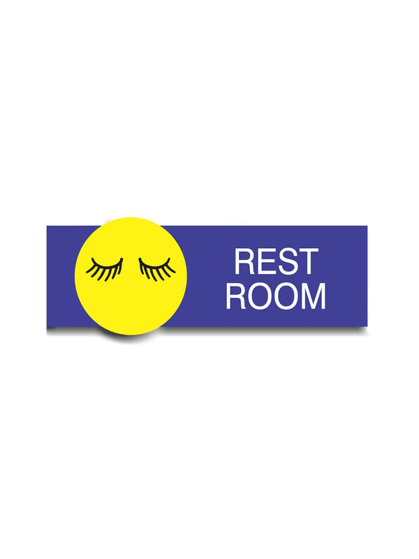 woopme : Rest Room Sign Board Vinyl With Forex Sheet