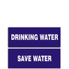 woopme : Drinking Water,Save Water Combo Sign Board Vinyl With Forex Sheet