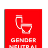 woopme : Gender Neutral Toilet Sign Board Vinyl With Forex Sheet