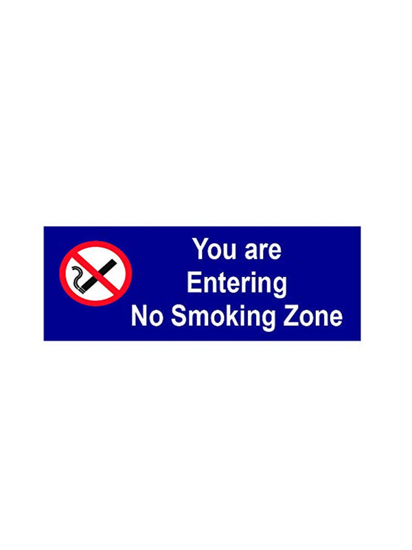 woopme : You Are Entering No Smoking Zone Sign Board Vinyl With Forex Sheet