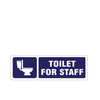 woopme : Toilet For Staff Sign Board Vinyl With Forex Sheet