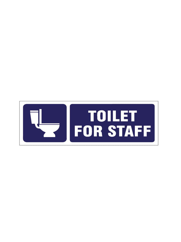 woopme : Toilet For Staff Sign Board Vinyl With Forex Sheet