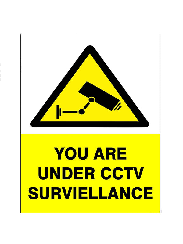 woopme :  You Are Under CCTV Surveillance Sign Board Vinyl With Forex Sheet