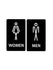 woopme : Women Men Toilet Sign Board Vinyl With Forex Sheet