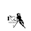 woopme: I Love Hokey Wall Stickers Vinyl Decal Bedroom Wall Decoration