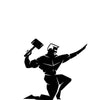 woopme: Avengers Thor Wall Stickers Vinyl Decal Bedroom Wall Decoration