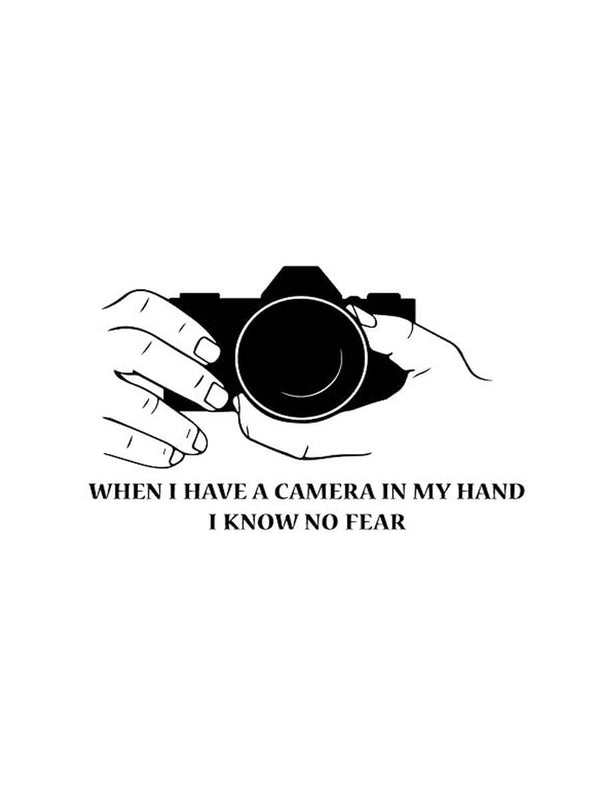 woopme: Camera In My Hand Photography Wall Stickers Vinyl Decal Bedroom Wall Decoration