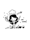 woopme: Like Cooking Self Adhesive Wall Vinyl Decal Sticker For Hotel, Kitchen