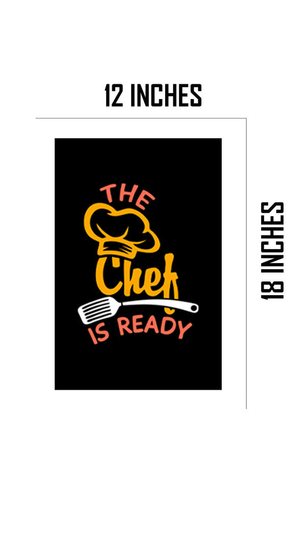 Chef Quotes Printed Wall Posters Kitchen Hotel Restaurants L x H 12 Inch x 18 Inch