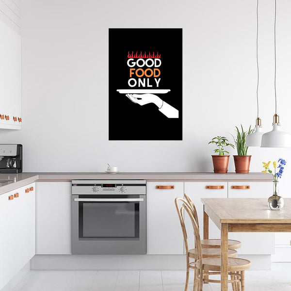 Food Quotes Wall Posters Kitchen Hotel Restaurants L x H 12 Inch x 18 Inch