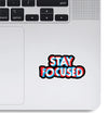 Woopme Stay Focused Stickers for Laptop Waterproof Mini Stickers ( Multicolored )