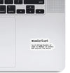 Woopme Wanderlust Text Stickers for Laptop Waterproof Mini Stickers ( Multicolored )