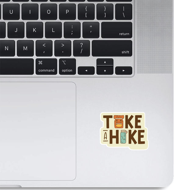 take a hike macbook sticker