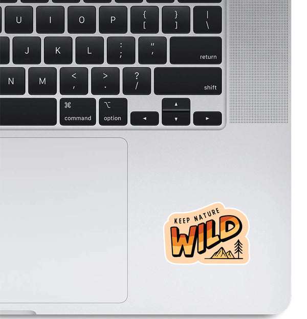 Woopme Keep Nature Wild Stickers for Laptop Waterproof Mini Stickers ( Multicolored )