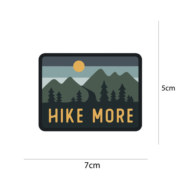 Woopme Hike More Stickers for Laptop Waterproof Mini Stickers ( Multicolored )