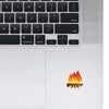 Woopme Camp Fire Text Stickers for Laptop Waterproof Mini Stickers ( Multicolored )