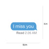 Woopme I Miss You Stickers for Mobile Waterproof Mini Stickers ( Multicolored )