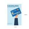 woopme:Cashless Payment available COVID-19 sticker for Office, Shops, Restaurant, Hospitals, Bank, Supermarket