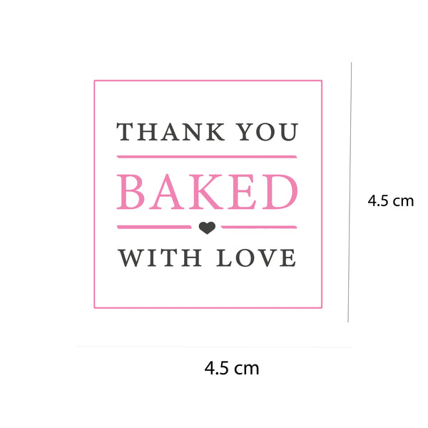 baked with love mini stickers
