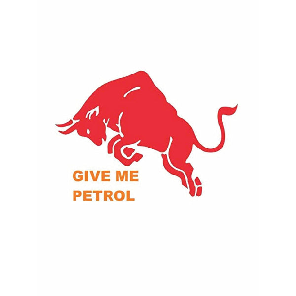 Woopme: Give Me Petrol Bull Vinyl Decal Car Sticker Fuel Lid Sides