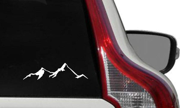 Adventure Mountain Die Cut Bike Car Sticker for Sides Hoods Bumper Rear Back Window Glass