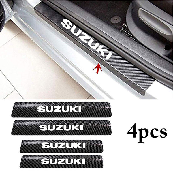 Anti Scratch Door Still Guard Protector Carbon Wrap Vinyl Decal Car Exterior Sticker (Suzuki) Four Pieces for All Doors Pack of 4