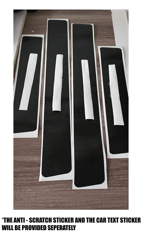 Swift Anti Scratch Door Still Guard Protector Carbon Wrap Vinyl Decal Car Exterior Sticker All Doors Pack of 4