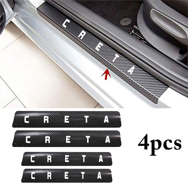 4PCS Car Sticker Universal Anti-Scratch Compatible for Creta Door Sill Car Decal Car Sticker Decal