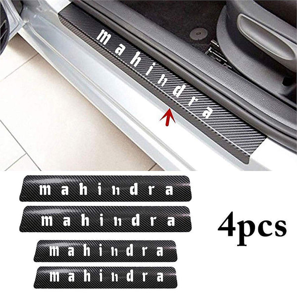 4PCS Car Sticker Universal Anti-Scratch Door Sill Car Decal Car Sticker Decal (Mahindra)