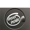 diesel inside sticker fuel tank lid cap