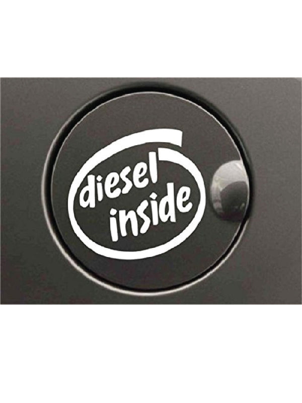 diesel inside sticker fuel tank lid cap