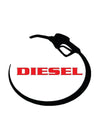 Woopme: Simple Diesel Pipe Logo Vinyl Decal Sticker for Fuel Tank Lid Cap