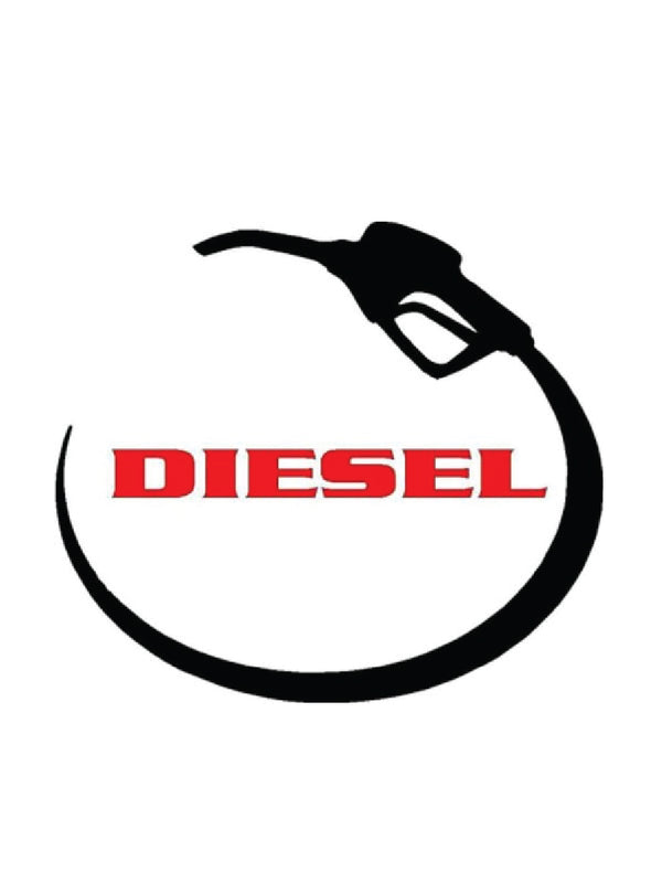diesel pipe vinyl decal sticker for fuel cap lid tank