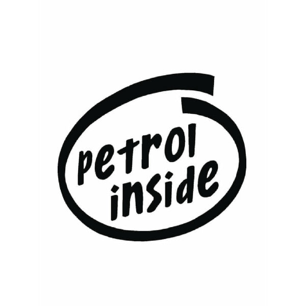 Woopme: Reflective Black Petrol Inside Decal Sticker For Car Fuel Lid Sides Bumper Hood