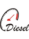 Woopme: Diesel Meter Logo Car Sticker Exterior Fuel Lid Tank Cap Lid