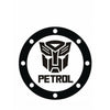 Woopme: Vinyl PVC Transformers Logo Petrol Car Sticker Black