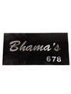 Woopme: Customised Modern Home Name Plate Acrylic Board For House Outdoor & Indoor Use (Silver, Black)