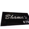 Woopme: Customised Modern Home Name Plate Acrylic Board For House Outdoor & Indoor Use (Silver, Black)