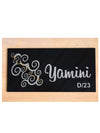 Woopme: Customised Modern Home 3D Name Plate Acrylic Board For House Outdoor & Indoor Use (Silver, Black)