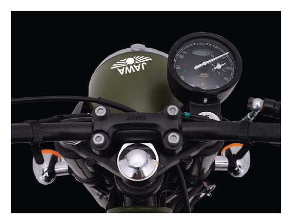 Jawa Bike Stickers Vinyl Decal Exterior Mudguard Fuel Tank Helmet Die Cut Sticker L X H 10 X 3.05 cm