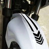 Die Cut Strip Bike Mudguard Sticker Suitable for All Model Bikes Exterior Decoration L X H 5 X 34 cm (Black)