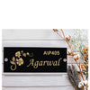 Woopme: Customised Modern Home Name Plate Acrylic Board For House Outdoor & Indoor Use (Gold, Black)