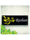 Woopme: Customised Modern Home Laminated Name Plate Acrylic Board For House Outdoor & Indoor Use (Multicolored)