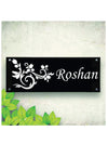 Woopme: Customised Modern Home Laminated Name Plate Acrylic Board For House Outdoor & Indoor Uses (White, Black)