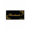Woopme: Customised Modern Name Board For House Outdoor & Indoor Use (Gold, Black)