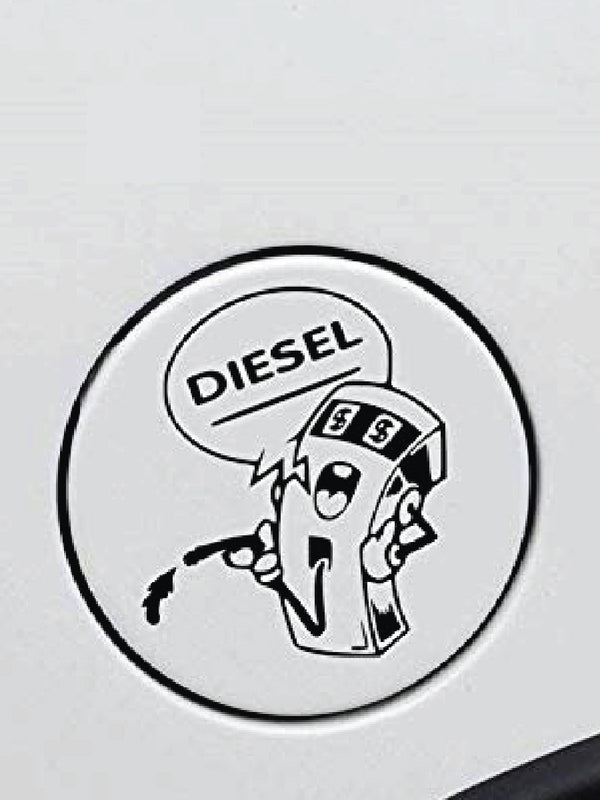 Woopme: Diesel Machine Funny Stickers For Car Fuel Tank SIdes Cap