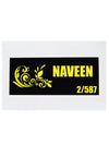 Woopme: Customised Modern Home Name Plate Acrylic Board For House Outdoor & Indoor Uses (Yellow, Black)