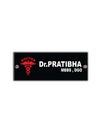 Woopme: Doctor Theme Customised Modern Home Name Plate Acrylic Board For House Outdoor & Indoor Uses (White, Black, Red)