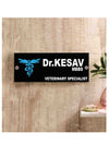 Woopme: Doctor Theme Customised Modern Home Name Plate Acrylic Board For House Outdoor & Indoor Uses (White, Black, Blue)